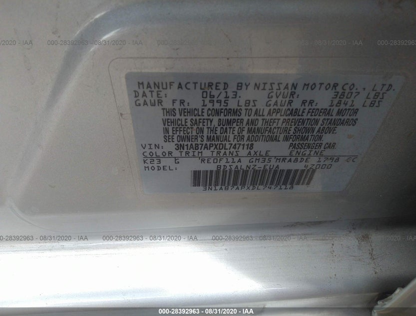 3N1AB7APXDL747118