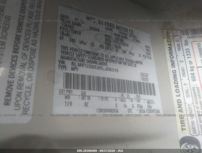 5LMFU28526LJ08310