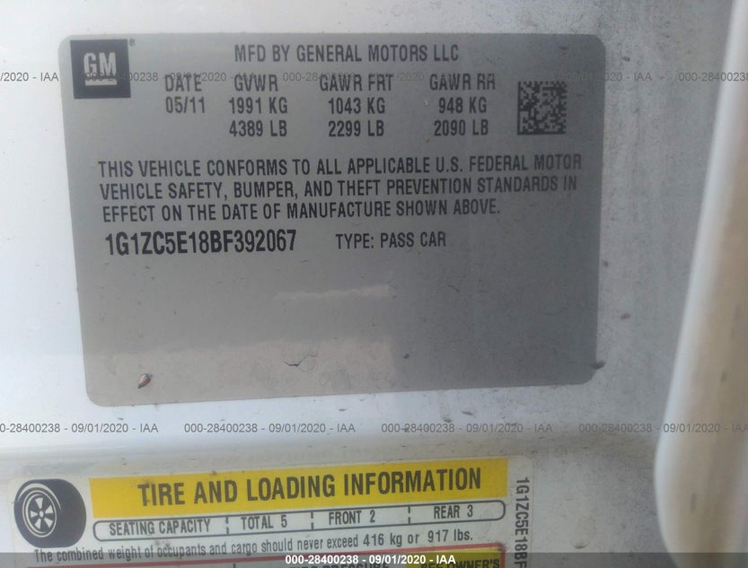 1G1ZC5E18BF392067