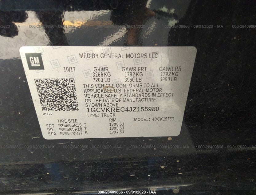 1GCVKREC4JZ155980