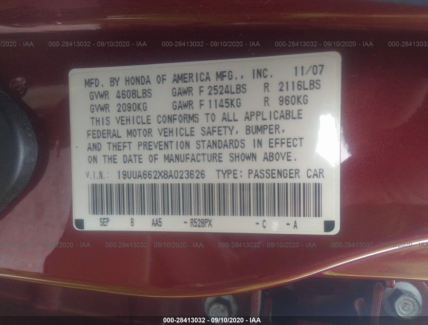 19UUA662X8A023626