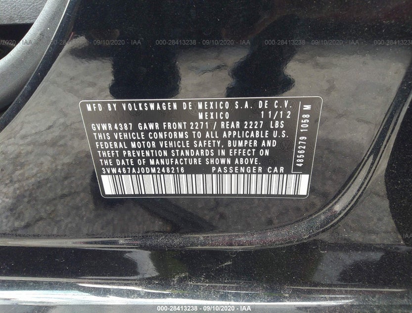 3VW467AJ0DM248216