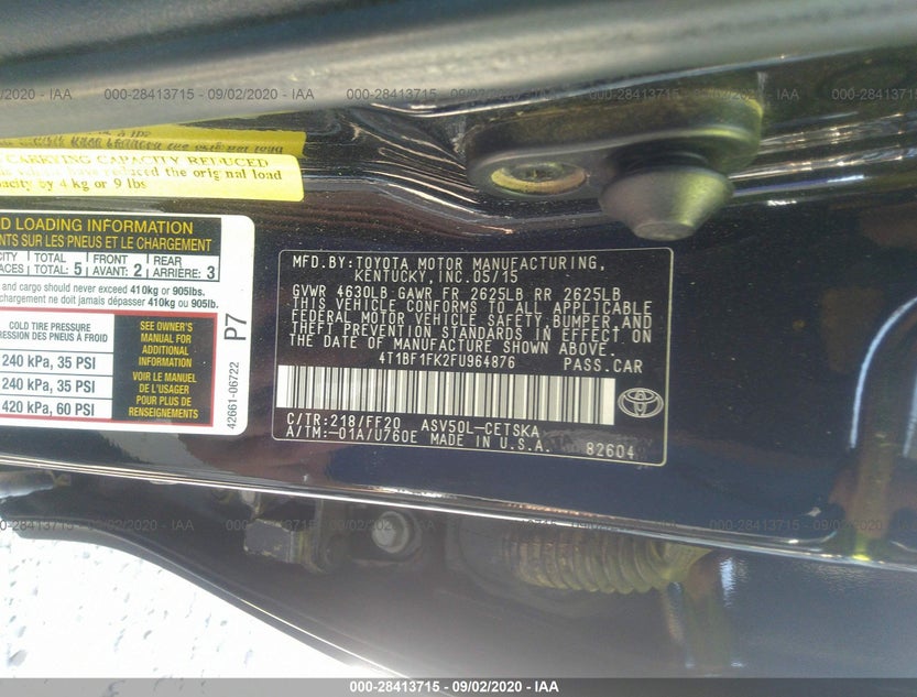 4T1BF1FK2FU964876