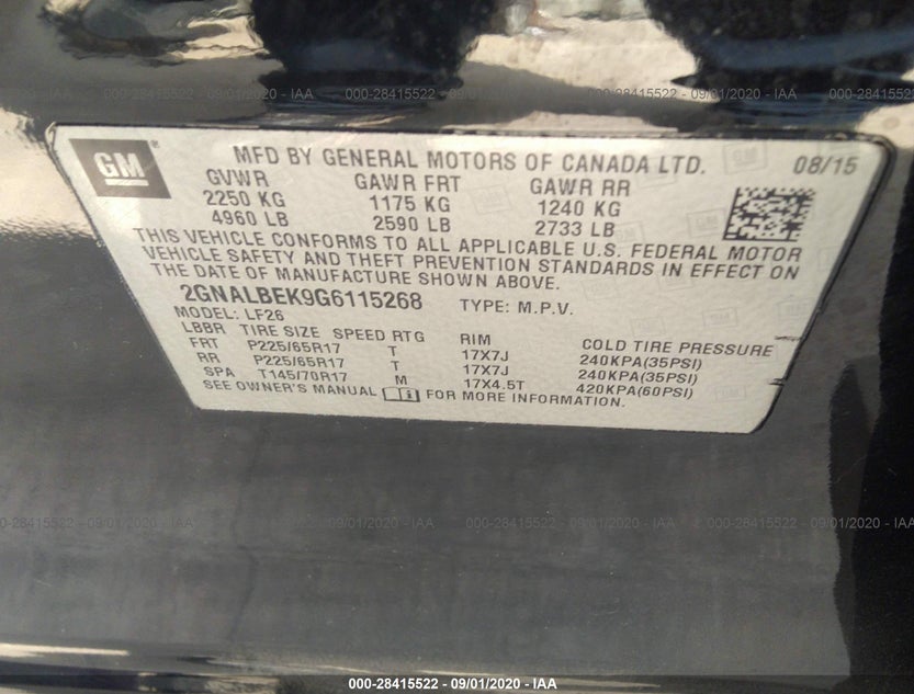 2GNALBEK9G6115268