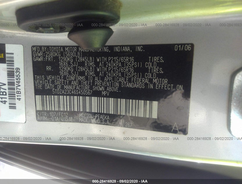 5TDZA23C46S450567
