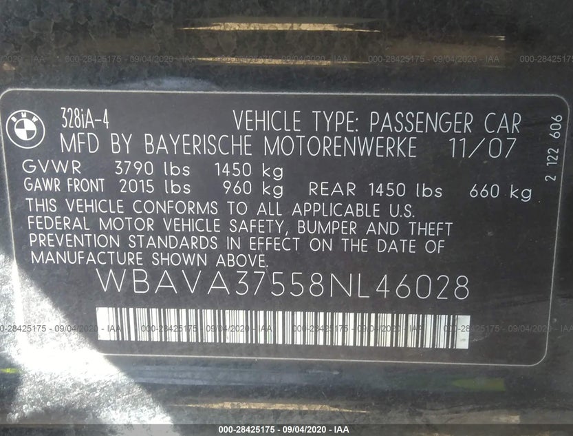 WBAVA37558NL46028
