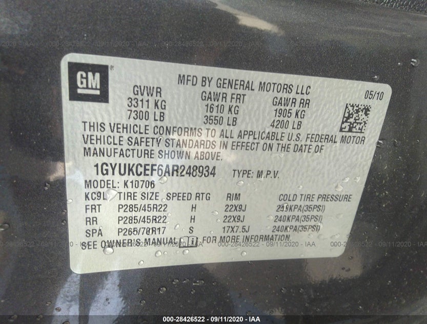 1GYUKCEF6AR248934