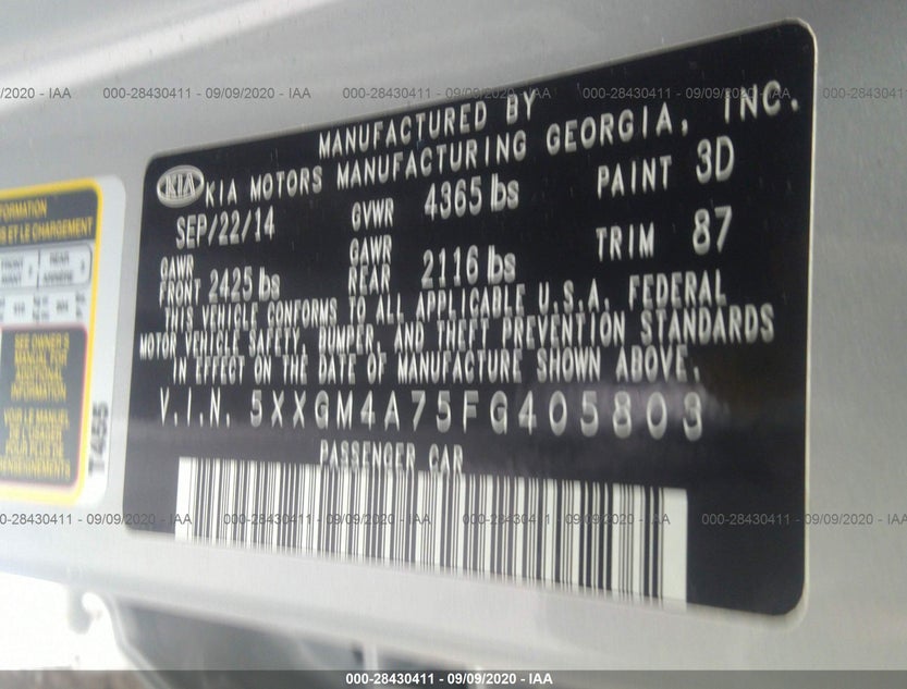 5XXGM4A75FG405803
