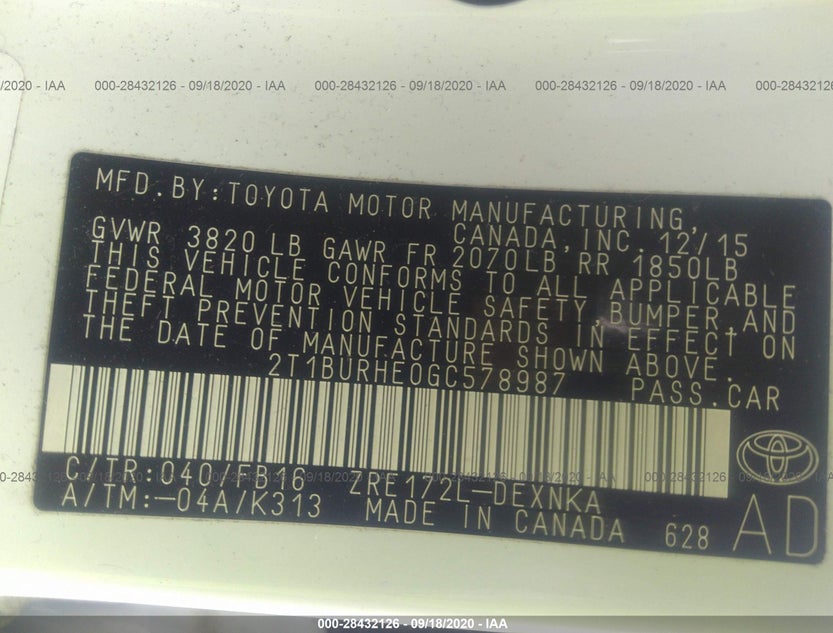 2T1BURHE0GC578987