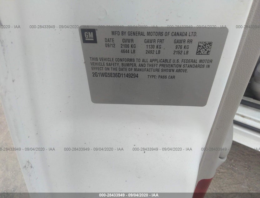 2G1WG5E36D1149294