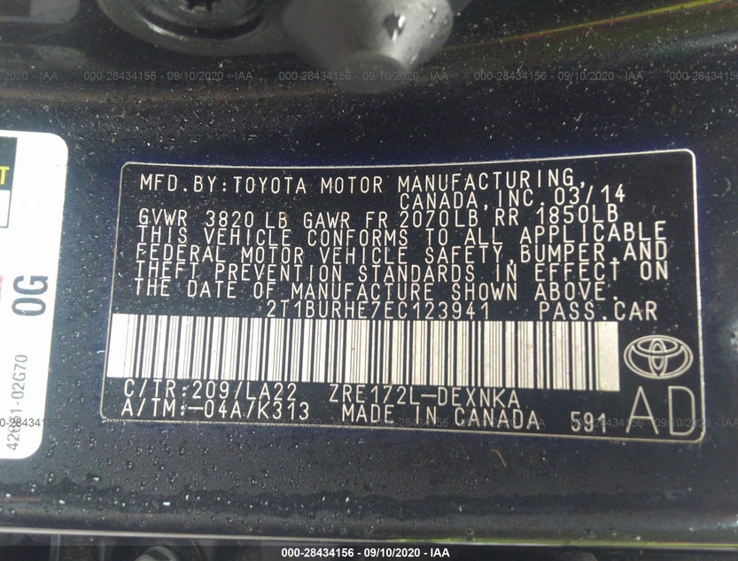 2T1BURHE7EC123941