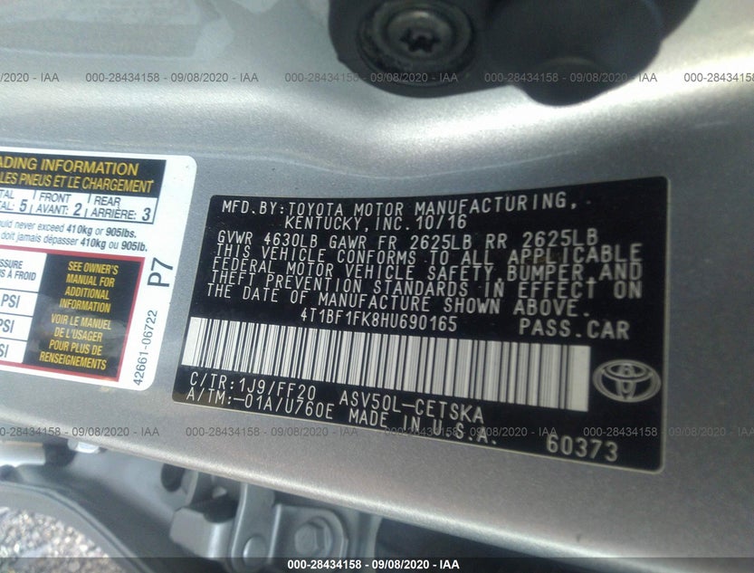 4T1BF1FK8HU690165