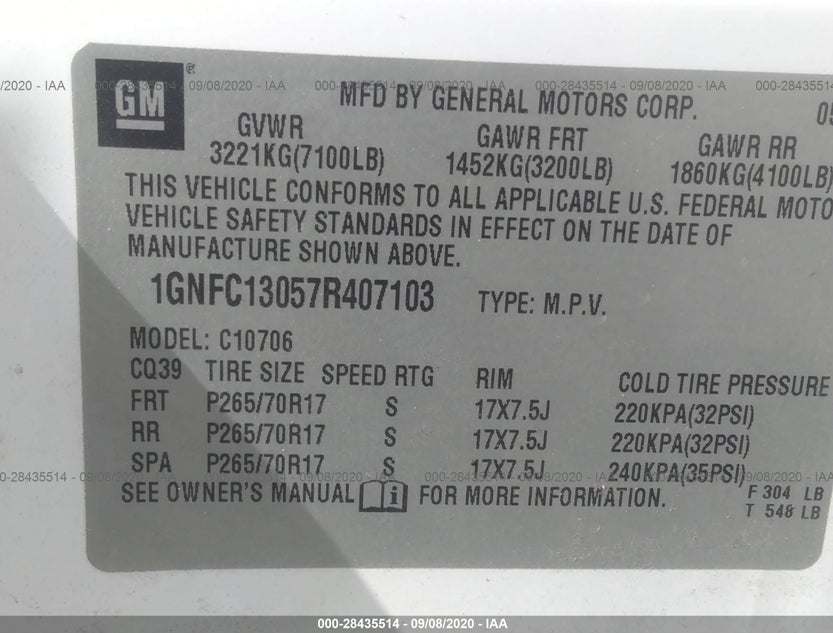 1GNFC13057R407103