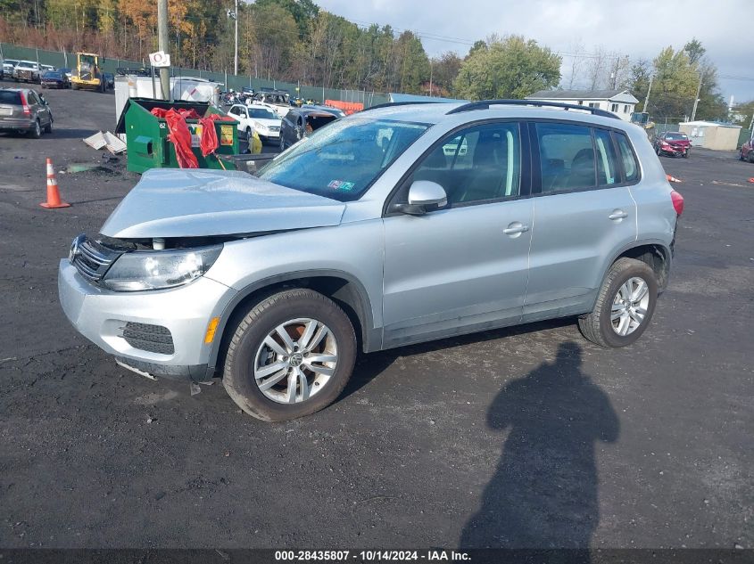 2017 Volkswagen Tiguan 2.0T/2.0T S VIN: WVGBV7AX6HK026676 Lot: 28435807