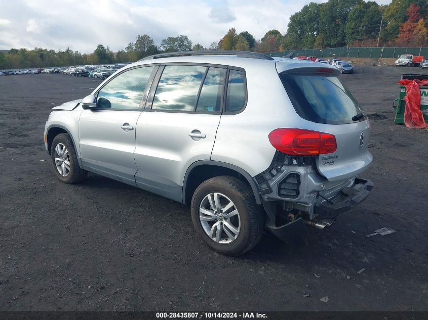 2017 Volkswagen Tiguan 2.0T/2.0T S VIN: WVGBV7AX6HK026676 Lot: 28435807