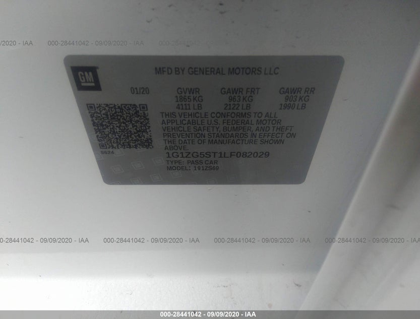 1G1ZG5ST1LF082029