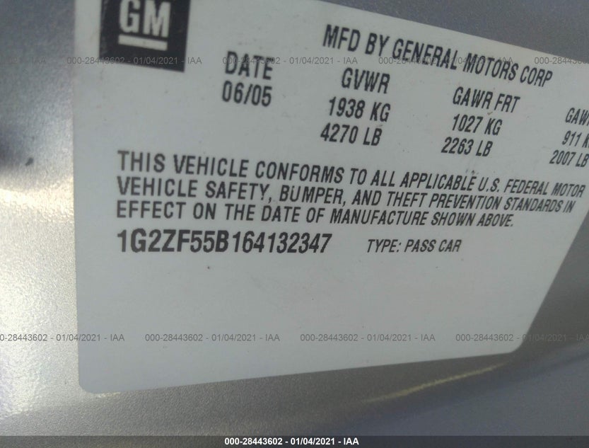 1G2ZF55B164132347