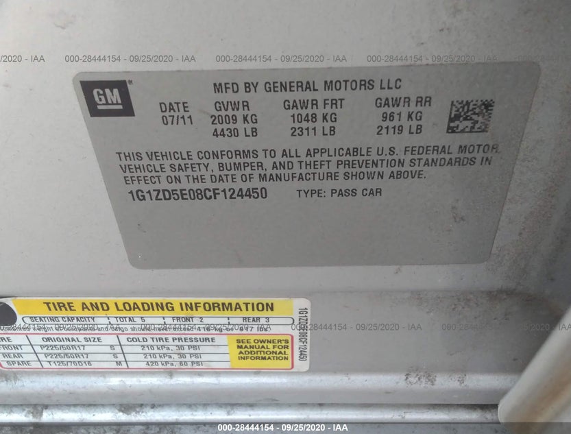 1G1ZD5E08CF124450