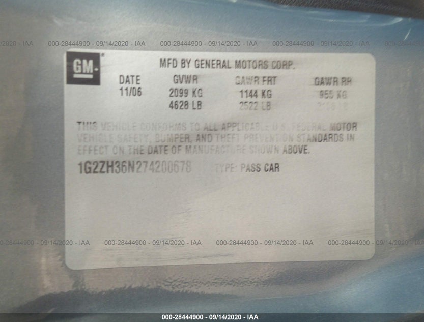 1G2ZH36N274200678
