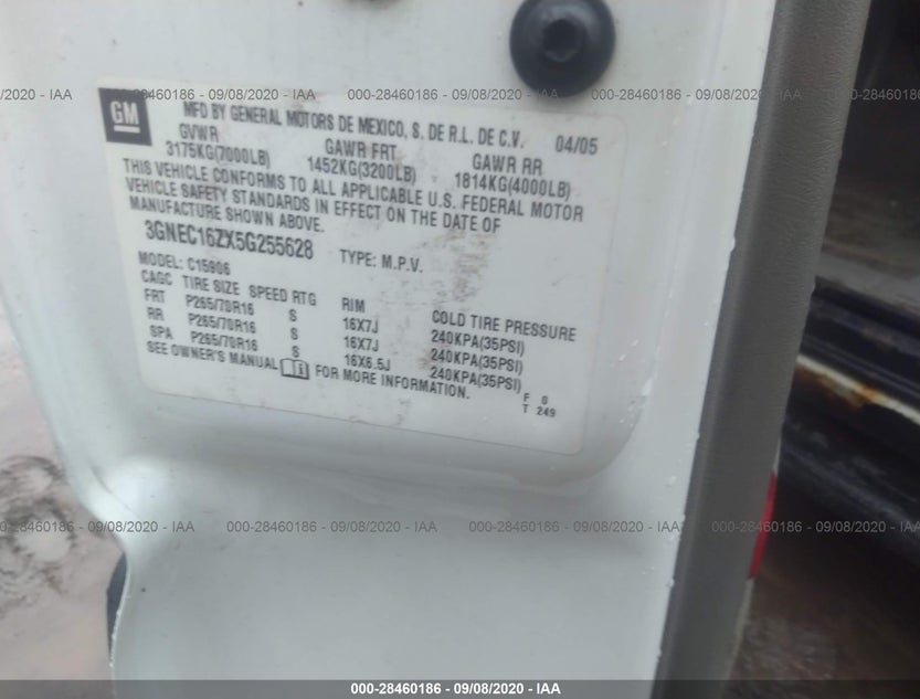 3GNEC16ZX5G255628