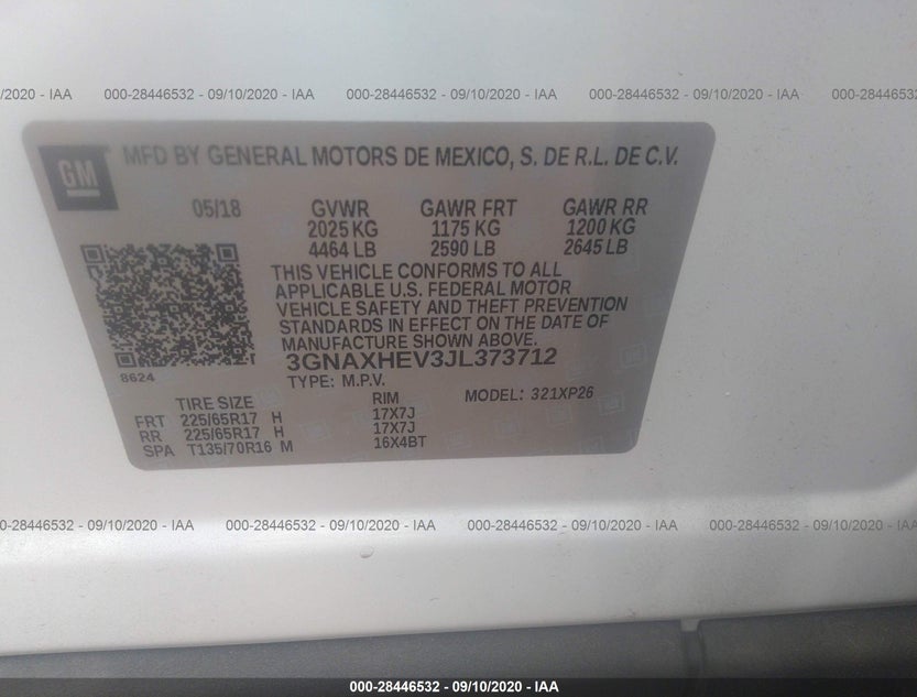 3GNAXHEV3JL373712