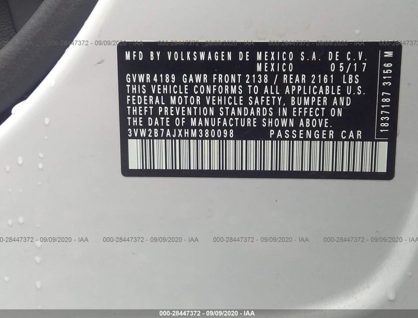 3VW2B7AJXHM380098