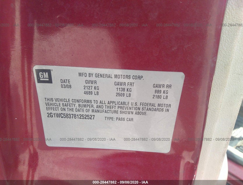 2G1WC583781252527