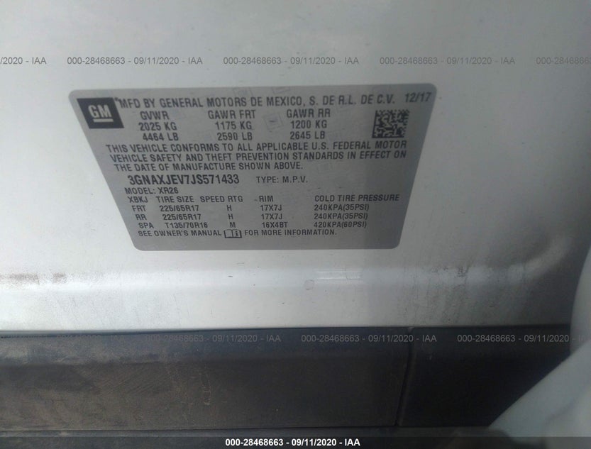 3GNAXJEV7JS571433