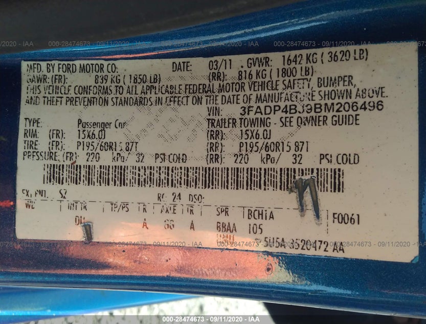 3FADP4BJ9BM206496