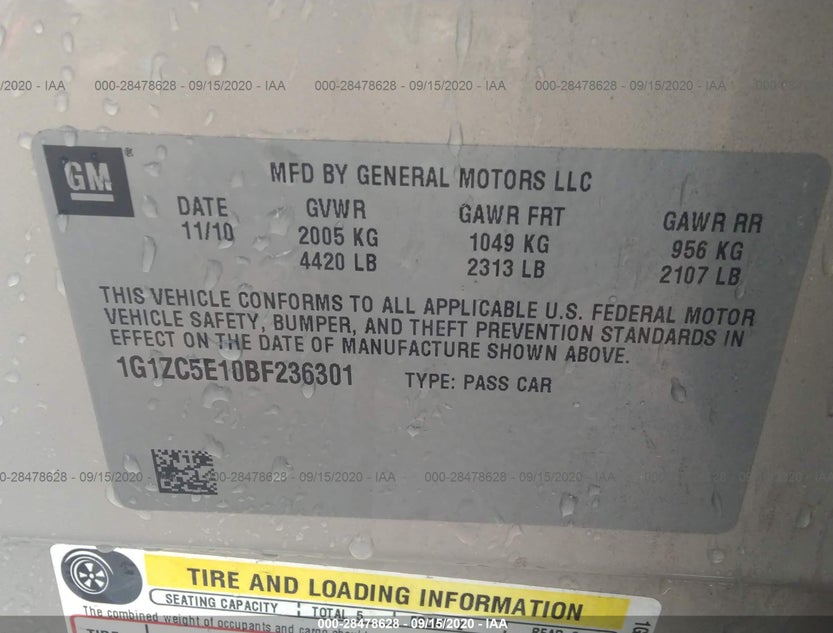 1G1ZC5E10BF236301