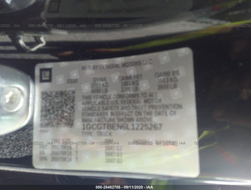 1GCGTBEN6L1225267