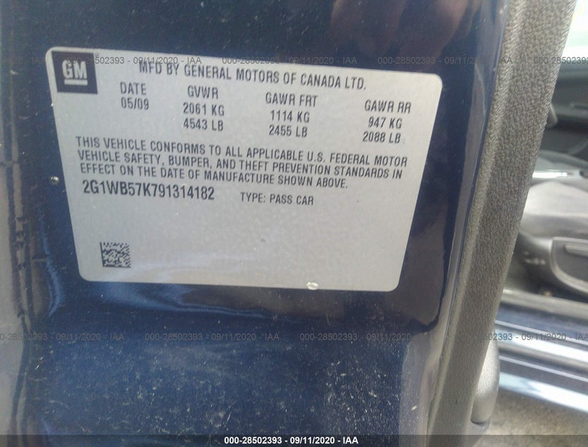 2G1WB57K791314182