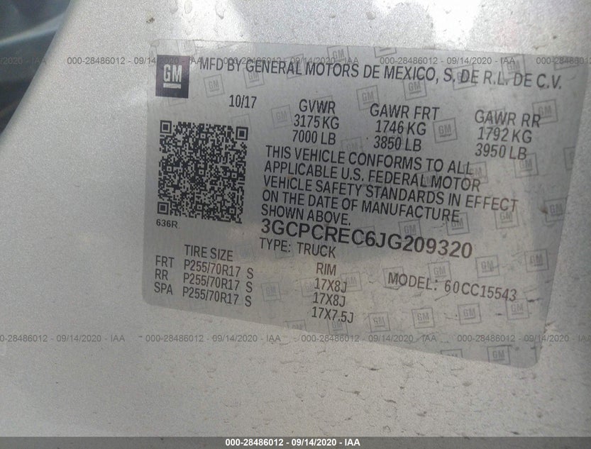 3GCPCREC6JG209320