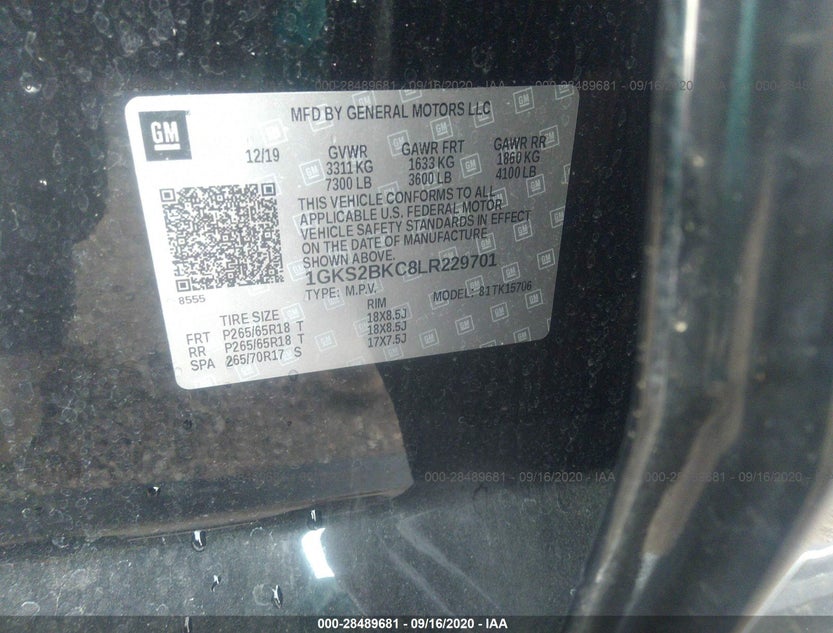 1GKS2BKC8LR229701