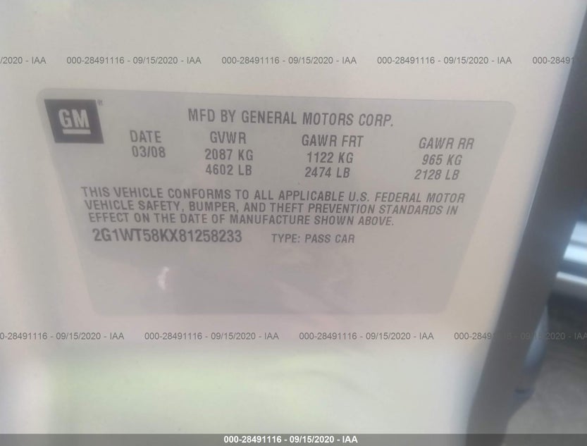 2G1WT58KX81258233