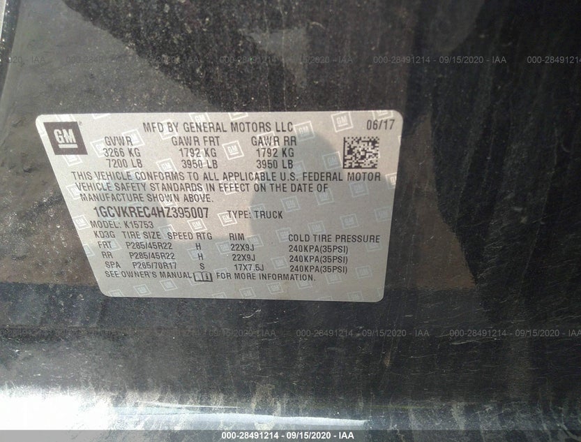 1GCVKREC4HZ395007