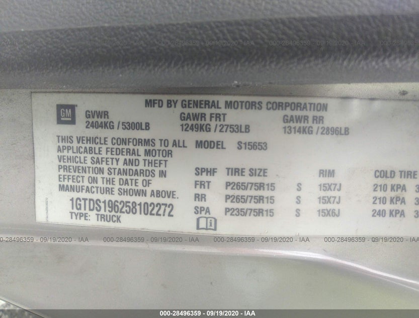 1GTDS196258102272