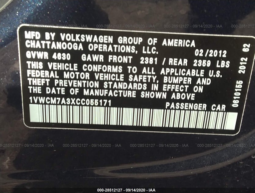 1VWCM7A3XCC055171