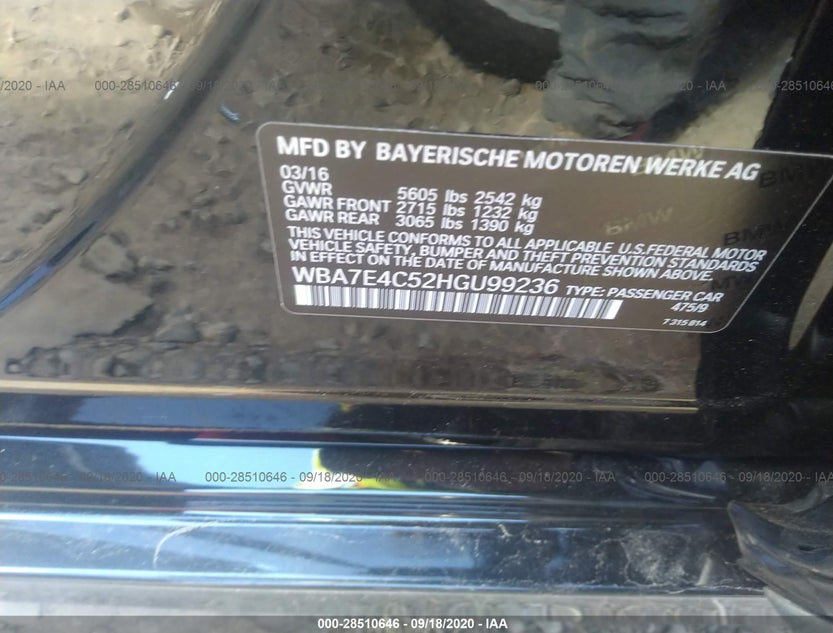 WBA7E4C52HGU99236