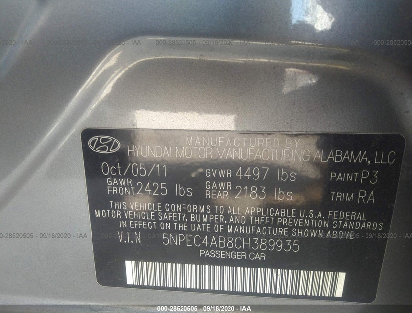 5NPEC4AB8CH389935