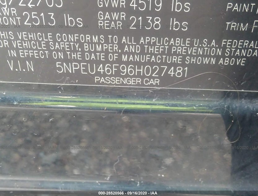 5NPEU46F96H027481