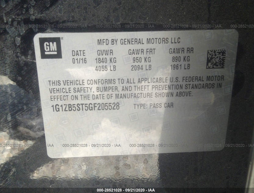 1G1ZB5ST5GF205528