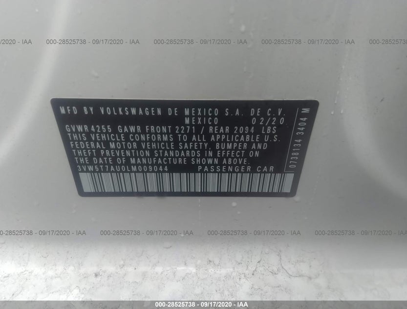 3VW5T7AU0LM009044