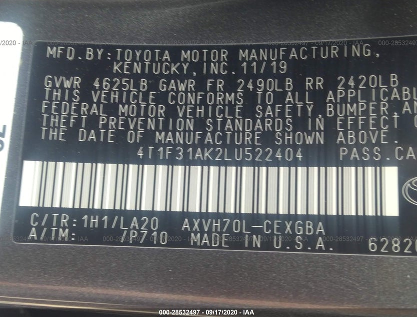 4T1F31AK2LU522404