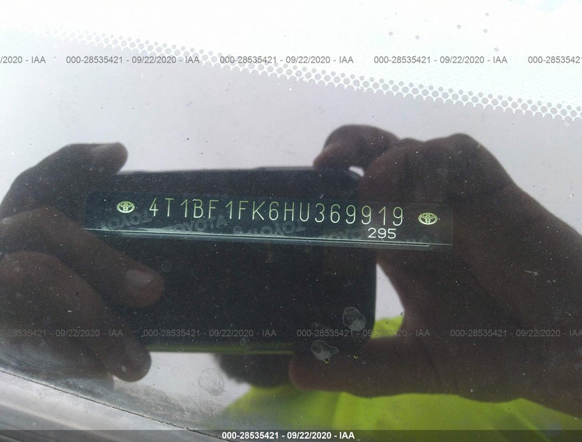 4T1BF1FK6HU369919