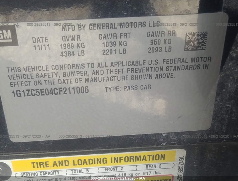 1G1ZC5E04CF211006