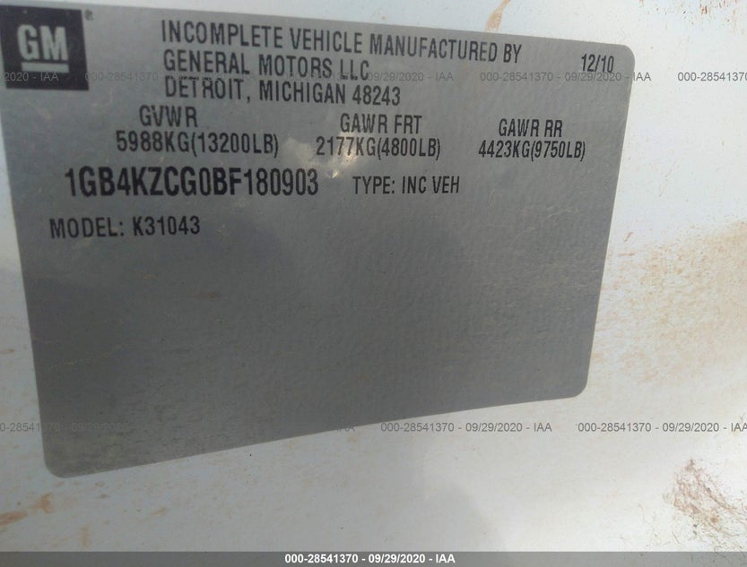 1GB4KZCG0BF180903