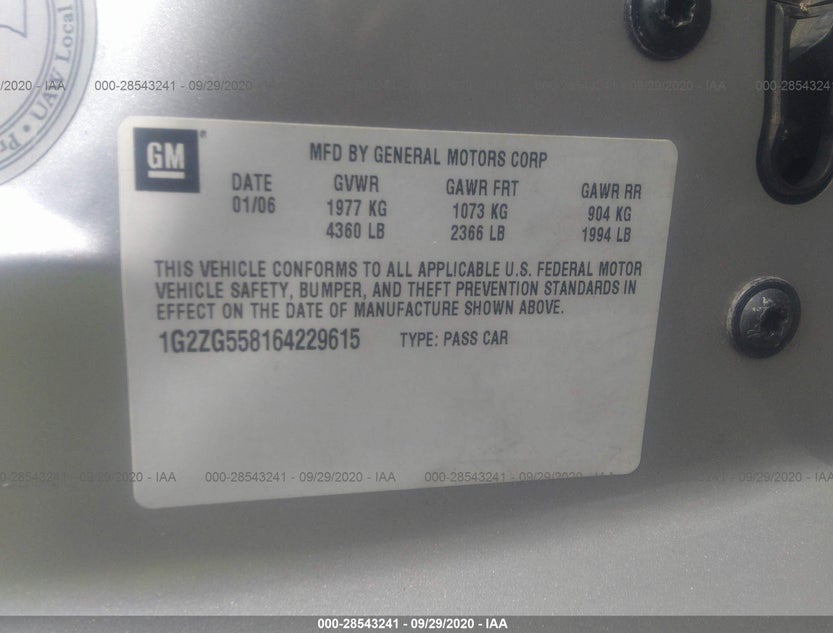 1G2ZG558164229615