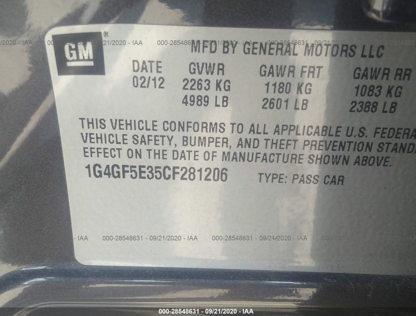 1G4GF5E35CF281206