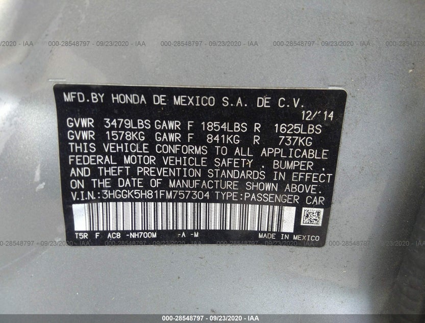 3HGGK5H81FM757304